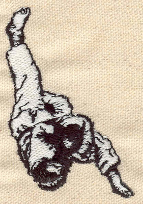 Embroidery Design: Karate combat 2.20w X 1.93h