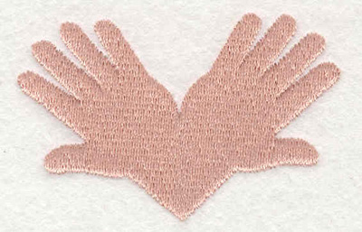 Embroidery Design: Hands 1.67"w X 2.48"h