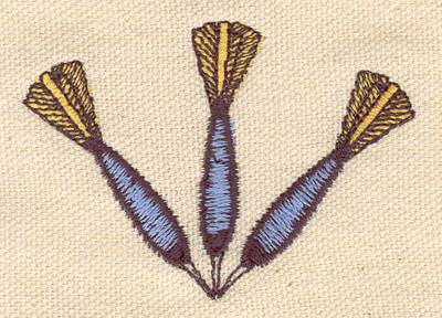 Embroidery Design: Dart trio 1.91w X 2.67h