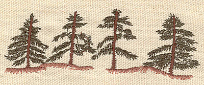 Embroidery Design: Evergreens N 1.46w X 4.13h