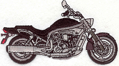 Embroidery Design: Motorcycle 144.22" X 2.31"