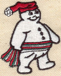 Embroidery Design: Snowman 2.17w X 1.78h
