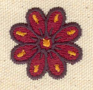 Embroidery Design: Daisy 1.17w X 1.18h