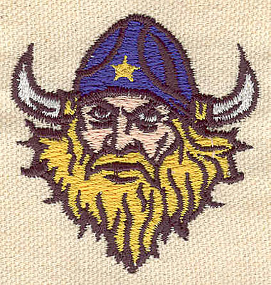 Embroidery Design: Viking head 2.00w X 1.93h