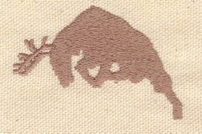 Embroidery Design: Stag fighting 1.52w X 2.24h