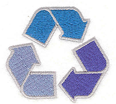 Embroidery Design: Recycling2.33w X 2.17h
