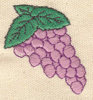 Embroidery Design: Grapes 1.85w X 1.72h