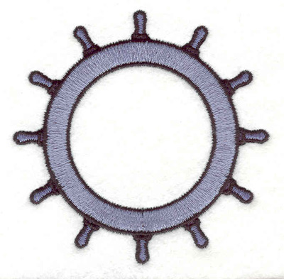 Embroidery Design: Ship wheel F 3.09"w X 3.09"h