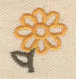 Embroidery Design: Tiny flower 1.08w X 0.99h