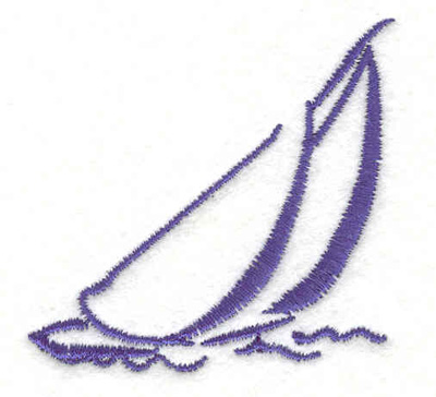 Embroidery Design: Sailboat I 2.06"w X 2.13"h