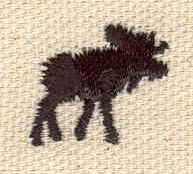 Embroidery Design: Mini moose 0.60w X 0.69h