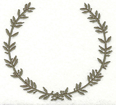 Embroidery Design: Wreath 12 3.53" X 3.21"