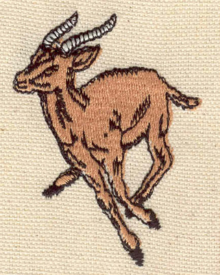 Embroidery Design: Gazelle 1.80w X 2.50h