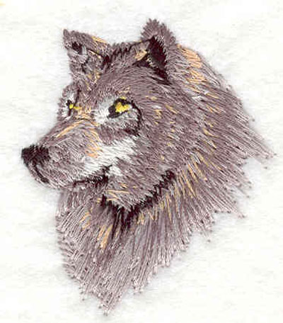 Embroidery Design: Wolf head A 1.70"w X 2.00"h