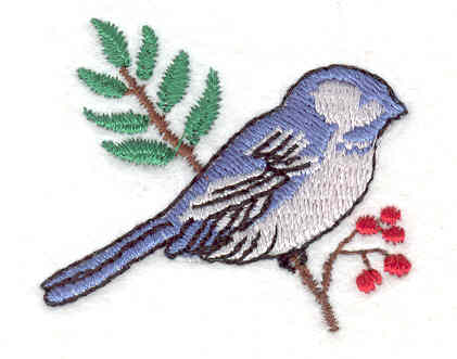 Embroidery Design: Blue Bird 1 1.40w X 1.70h