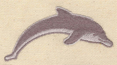 Embroidery Design: Dolphin A 3.50w X 1.70h
