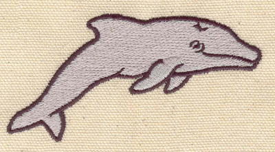 Embroidery Design: Dolphin B 3.60w X 1.80h