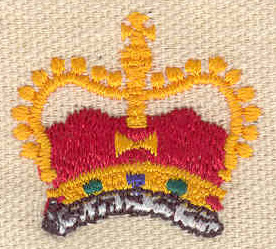 Embroidery Design: Crown 1.30w X 1.10h