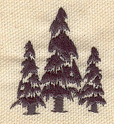 Embroidery Design: Evergreens B 1.40w X 1.50h