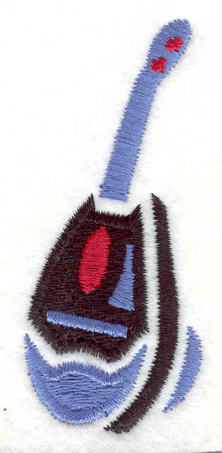 Embroidery Design: Mandolin 2.94" X 1.26"