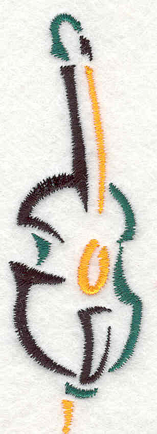 Embroidery Design: Chello 4.12" X 1.34"