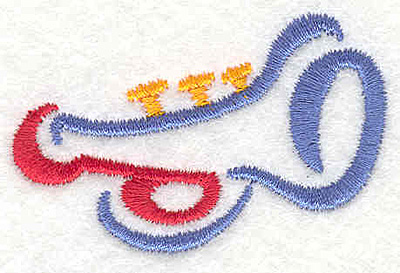 Embroidery Design: Trumpet 1.37" X 2.16"