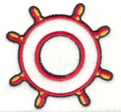Embroidery Design: Ship wheel A 2.65"w X 2.60"h