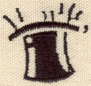 Embroidery Design: Magician's hat 1.50w X 1.40h
