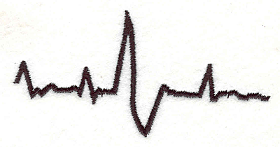 Embroidery Design: Pulse Rate1.75" x 3.50"