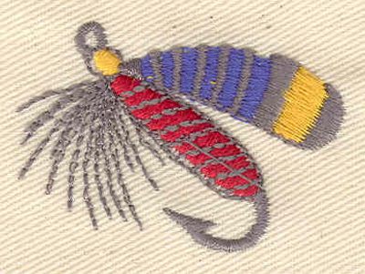 Embroidery Design: Fishing Lure 1.75w X 1.40h