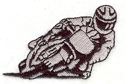 Embroidery Design: Motorcycle 1 1.50"h X 2.25"w