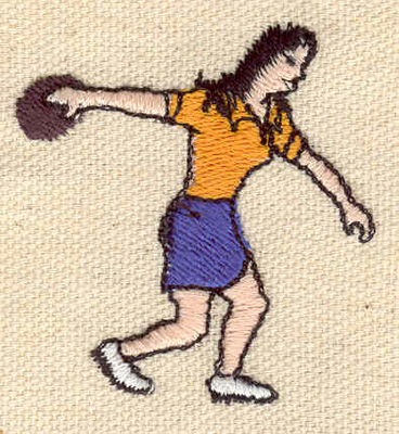 Embroidery Design: Bowler female 1.80w X 1.95h
