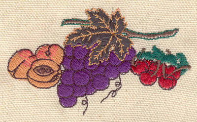 Embroidery Design: Fruit assortment 3.09w X 1.84h