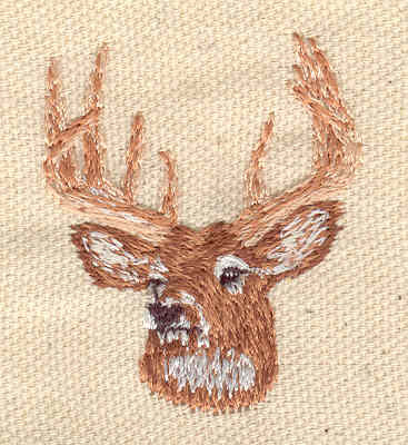Embroidery Design: Buck 1.43w X 1.77h