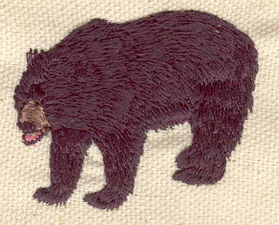 Embroidery Design: Black bear 1.80w X 1.55h