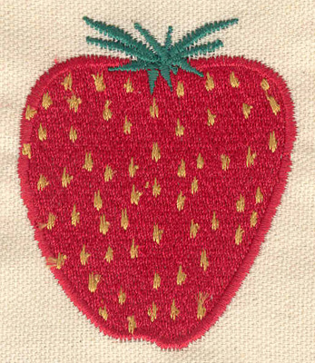 Embroidery Design: Strawberry 2.38w X 2.74h