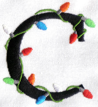 Embroidery Design: Christmas Light C2.21w X 2.42h