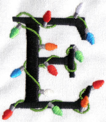 Embroidery Design: Christmas Light E2.23w X 2.61h