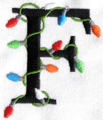 Embroidery Design: Christmas Light F2.04w X 2.46h