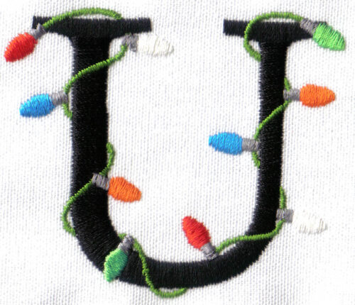 Embroidery Design: Christmas Light U2.61w X 2.21h