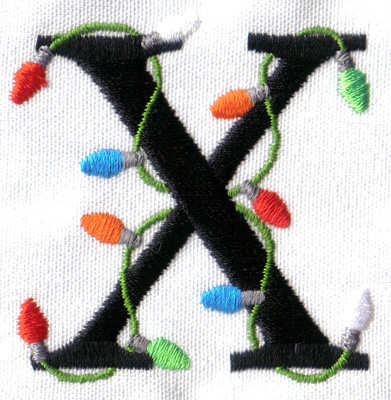 Embroidery Design: Christmas Light X2.19w X 2.22h