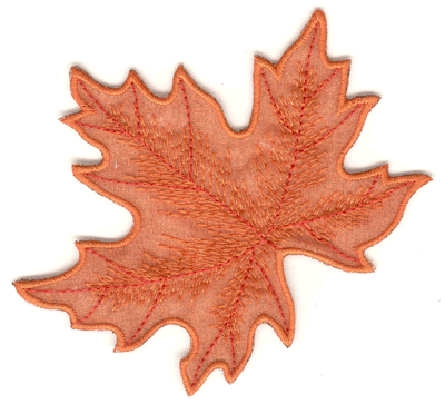 Embroidery Design: Maple leaf with fill large4.66w X 4.35h