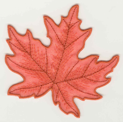 Embroidery Design: Maple leaf 2 with fill large4.66w X 4.61h