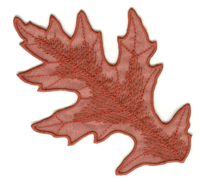 Embroidery Design: Oak leaf with fill large4.53w X 4.67h