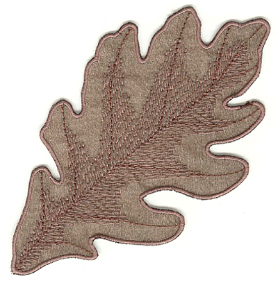 Embroidery Design: Oak leaf 2 with fill large4.55w X 4.62h