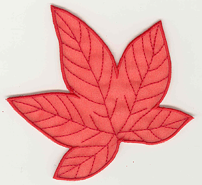 Embroidery Design: Sweetgum leaf large4.66w X 4.51h
