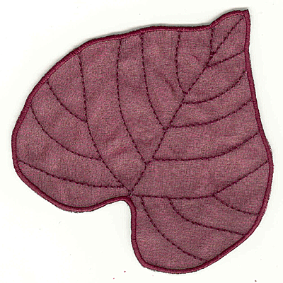Embroidery Design: Basswood leaf large3.99w X 4.11h