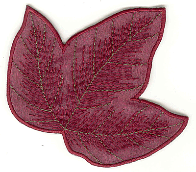 Embroidery Design: Boston Ivy leaf with fill large4.13w X 3.82h