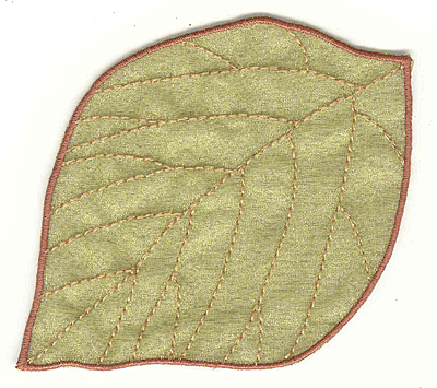 Embroidery Design: Elm leaf large3.90w X 3.50h