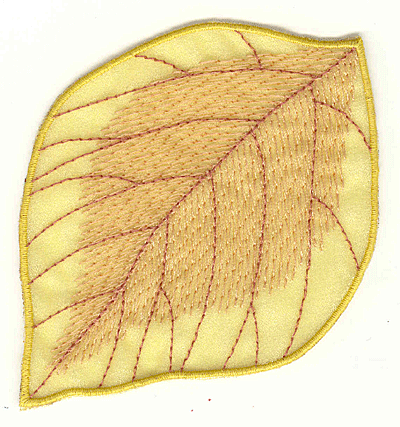 Embroidery Design: Elm leaf with fill large3.90w X 3.50h